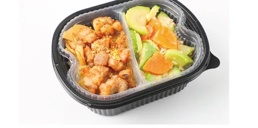 Crispy Garlic Ribs & Rice Meal