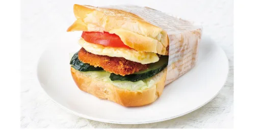 Crispy Shrimp Patty & Veggie Sandwich
