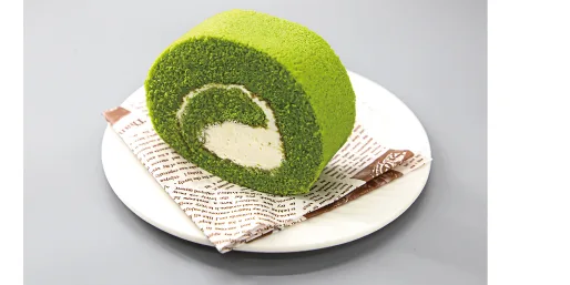 Elegant Matcha Lava Swiss Roll
