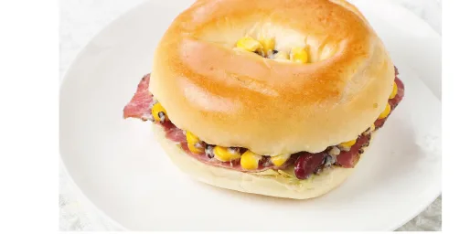 Gourmet Pastrami Beef Bagel Sandwich