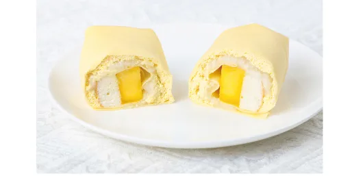 Juicy Mango Mochi Crepe Cake