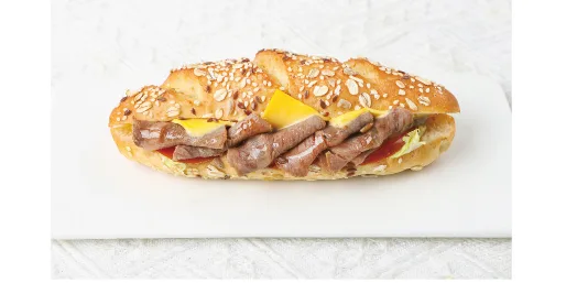 Savory Braised Beef & Cheese Sub