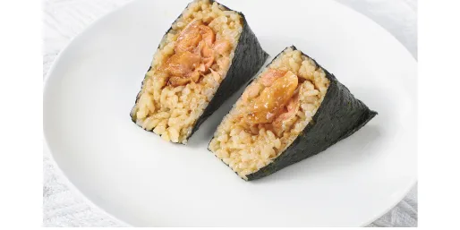 Soy Glazed Salmon Belly Onigiri