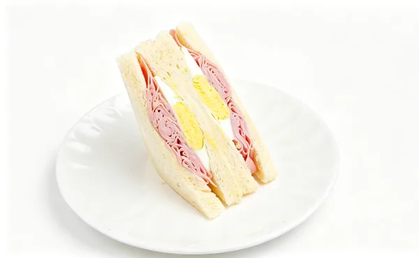 Stacked Ham & Egg Power Sandwich
